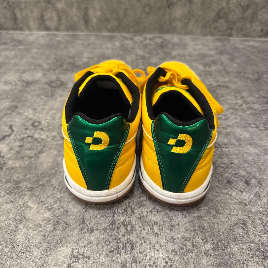 【美品】Desporte フットサルシューズ イエロー/グリーン26.5cm