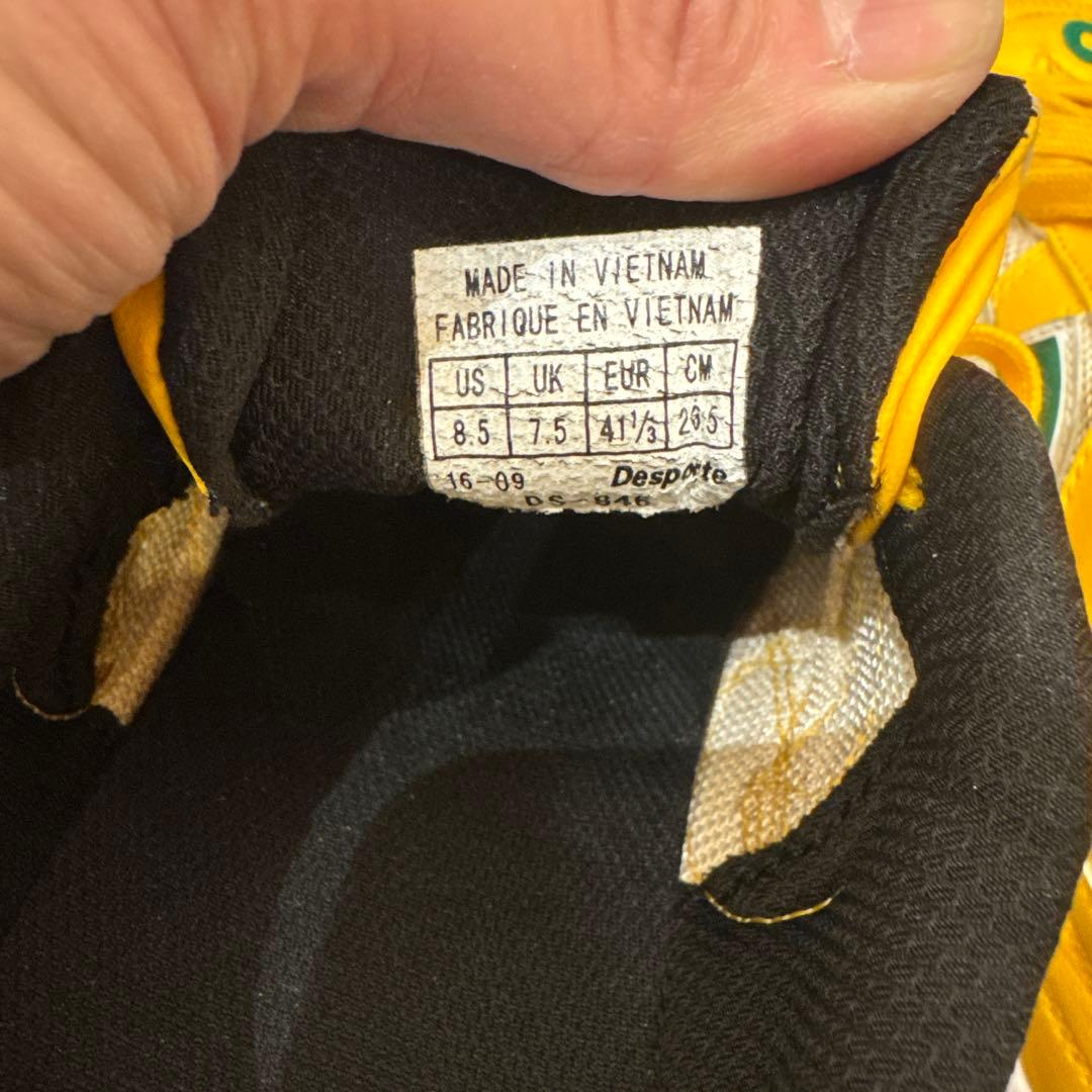 【美品】Desporte フットサルシューズ イエロー/グリーン26.5cm