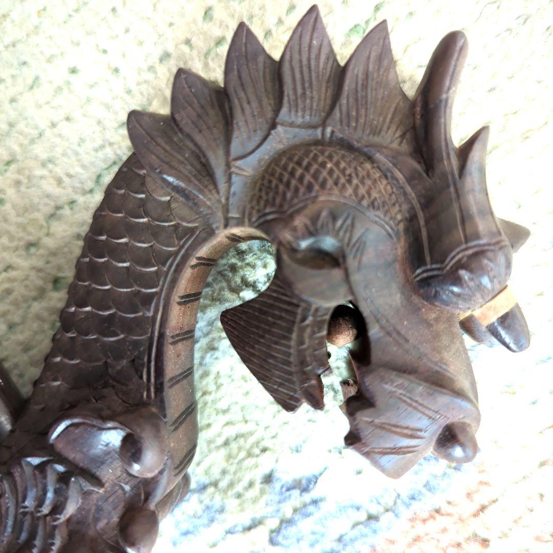 胡涵柔製作 10 未使用 最上級明清老紅木 龍彫刻二胡