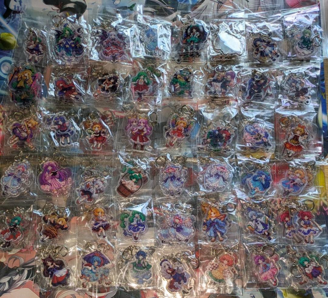 東方プロジェクト アクリルキーホルダー 43個 小傘 一輪 魂魄妖夢 幽々子