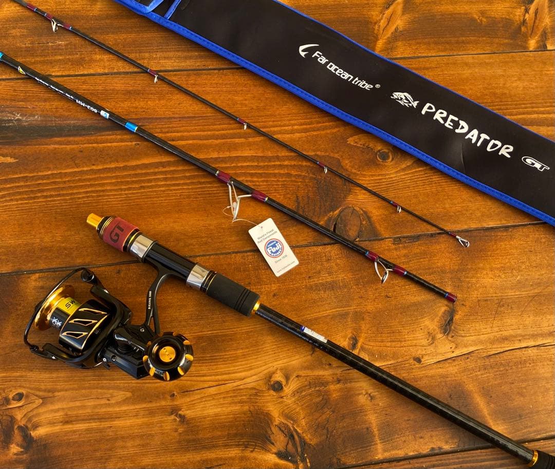 限定1セット　釣り竿セット　ジギングロッド　パックロッド　Fujiガイド 新品