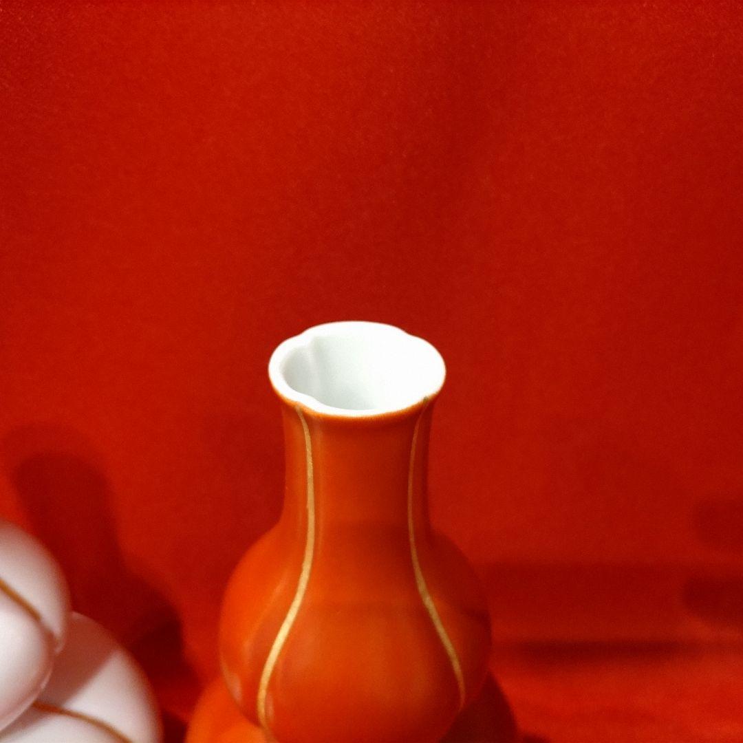 永楽即全 紅白酒瓶 1対(2点) 永楽善五郎 徳利 酒器 京焼