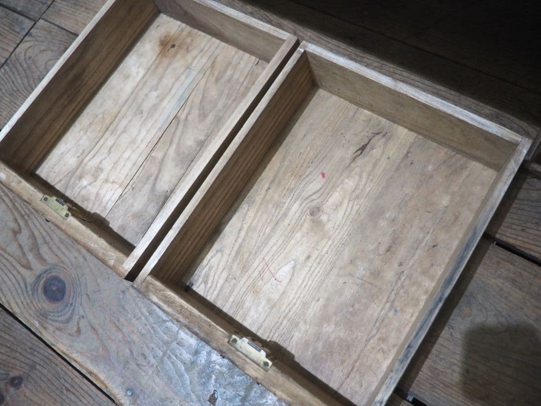 1202 総桐の文机　ローテーブル　陳列台　引き出し　レトロ　アンティーク