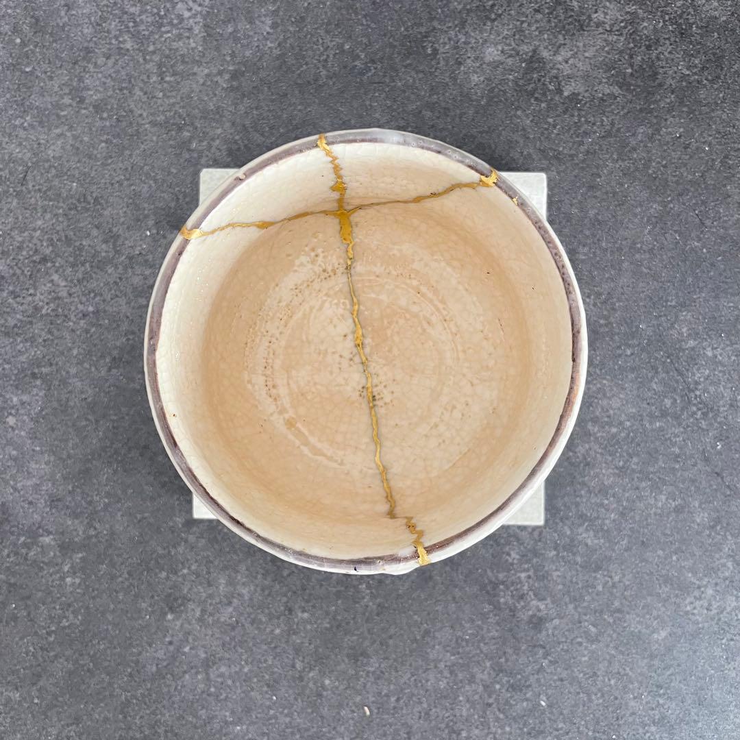 金継ぎ済み　抹茶茶碗-16
