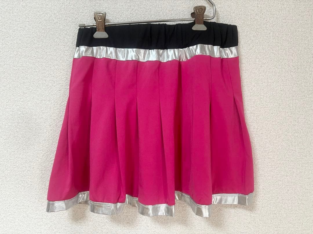 Cheer Club Lサイズ チアリーディング衣装 赤 ピンク2着セット