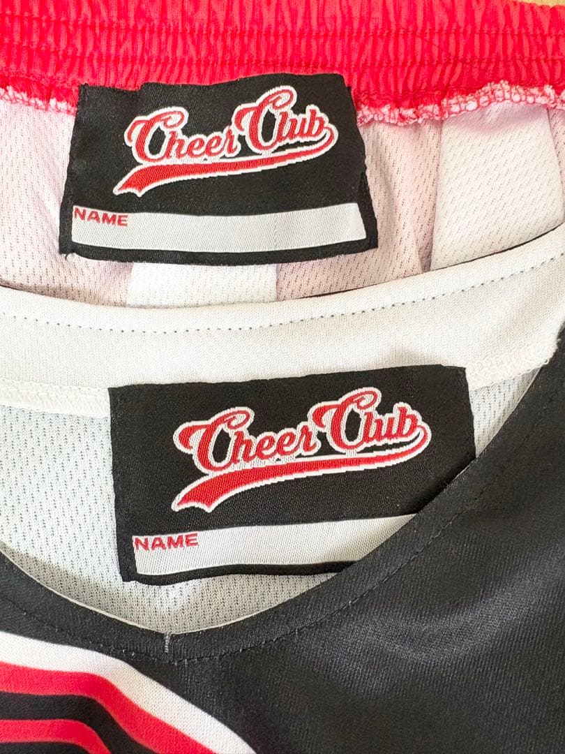 Cheer Club Lサイズ チアリーディング衣装 赤 ピンク2着セット