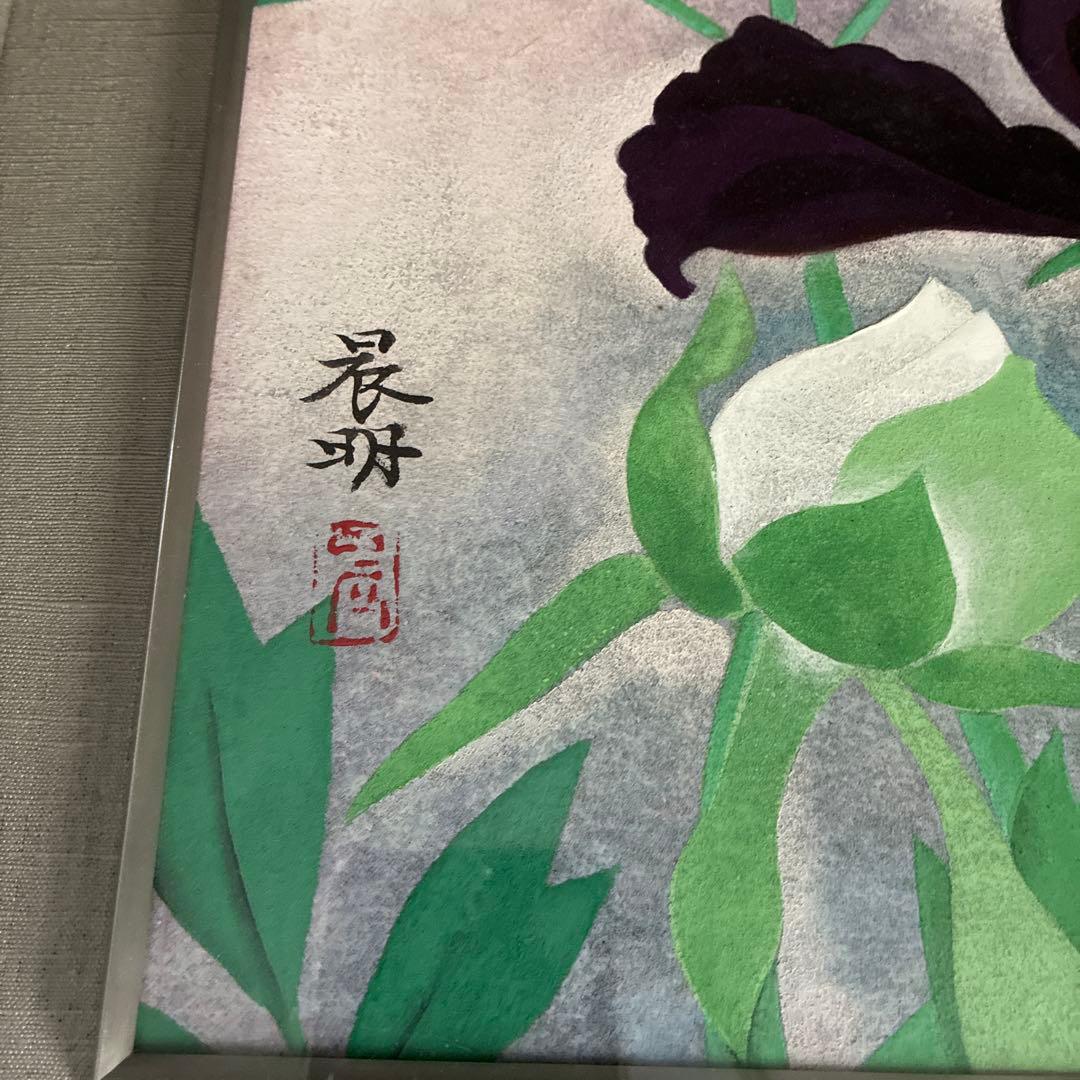 加藤晨明 日本画 M10号「牡丹」