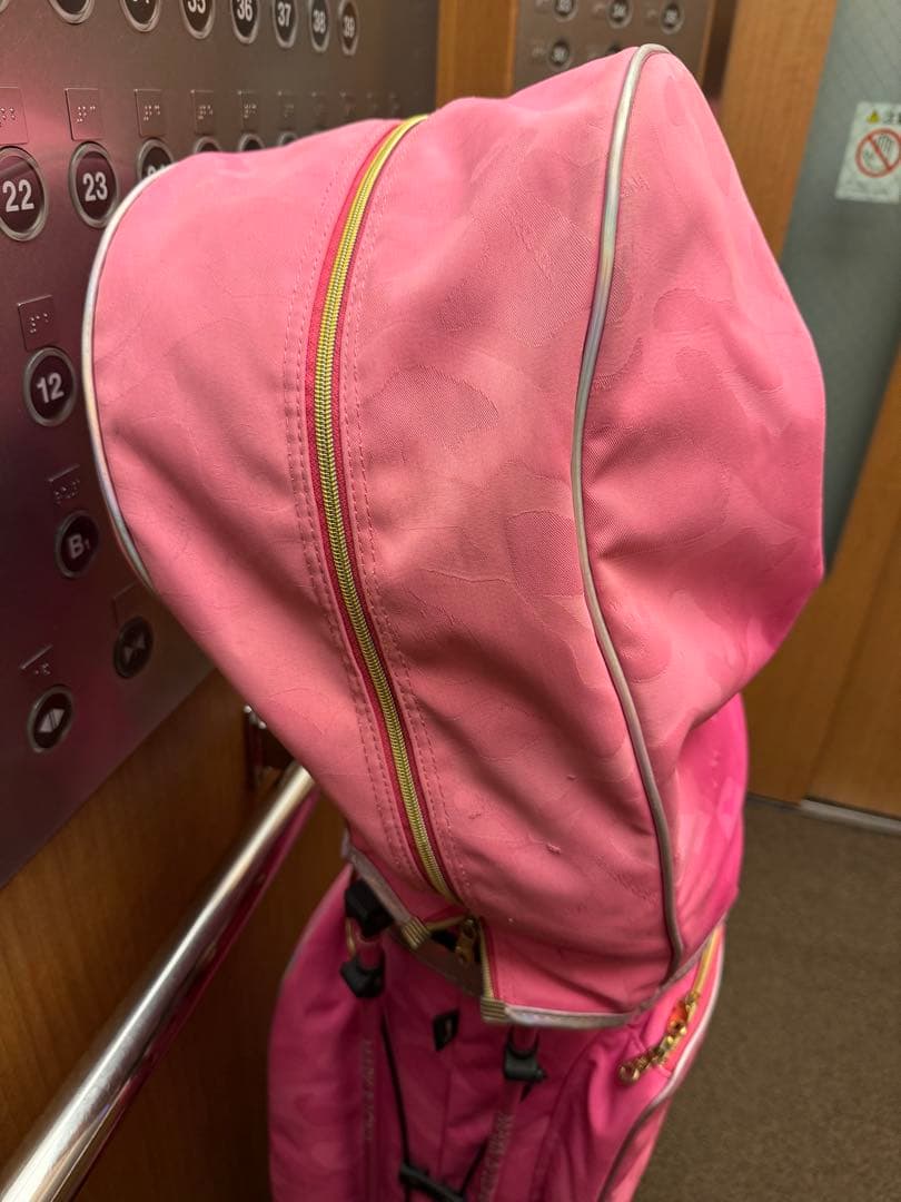 MARK & LONA ピンク ゴルフバッグ