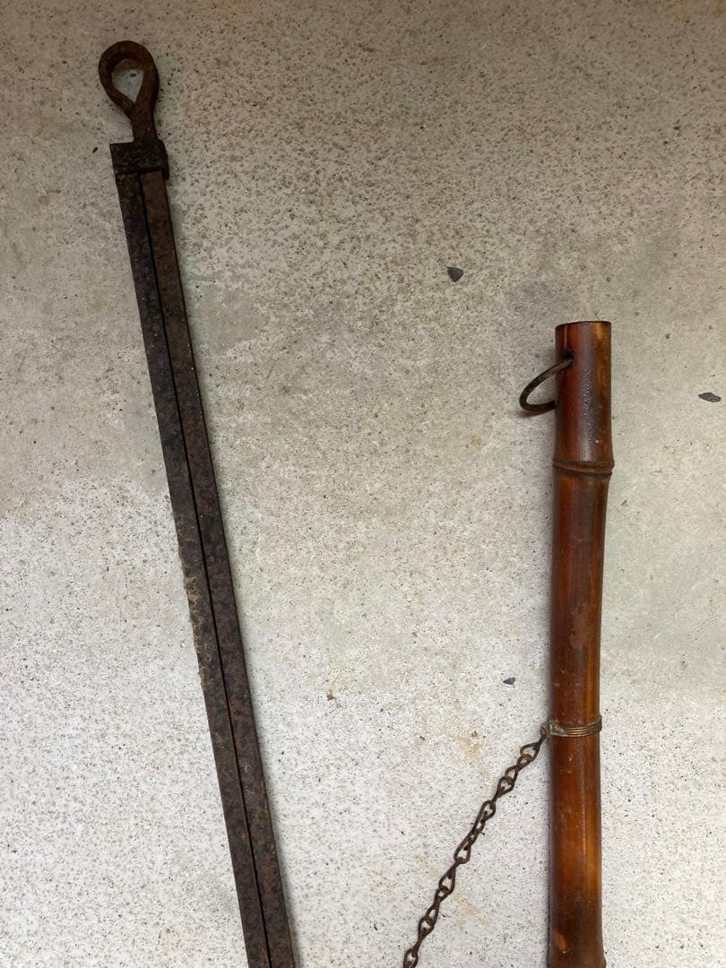 自在鉤　囲炉裏　昭和レトロ