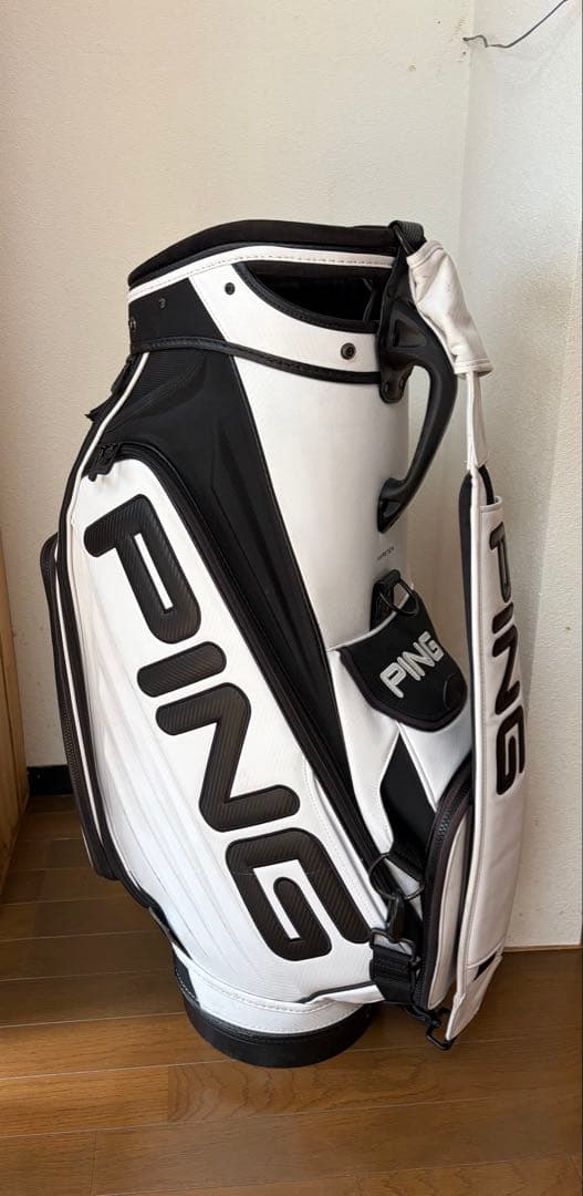 PING キャディバッグ ホワイト・ブラック