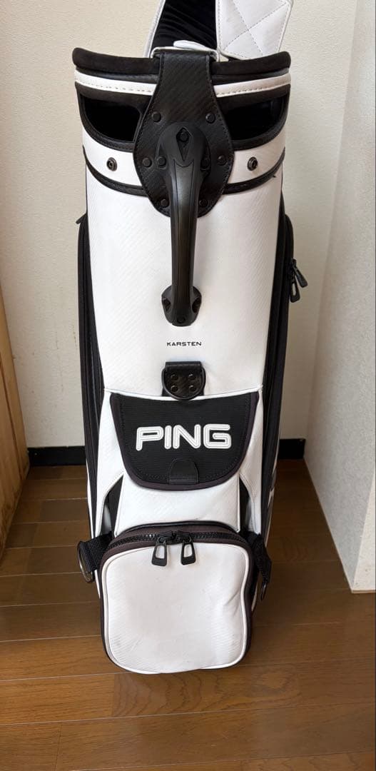 PING キャディバッグ ホワイト・ブラック