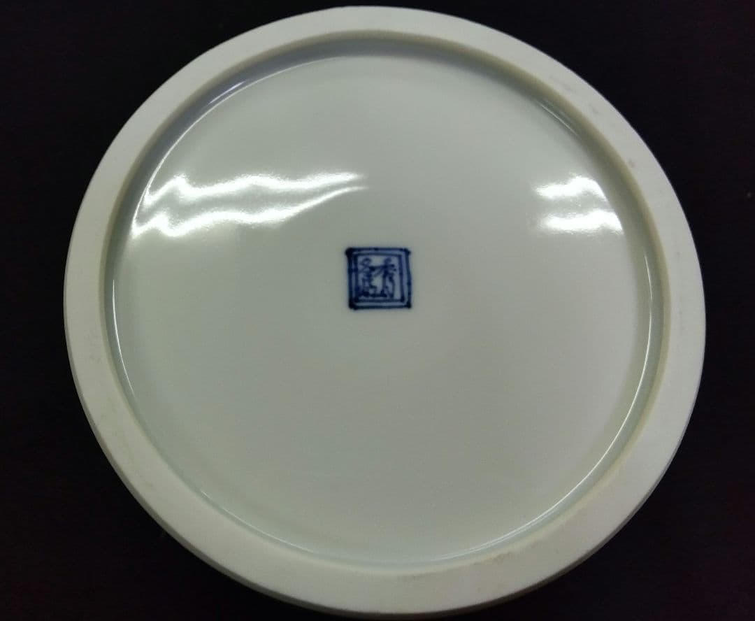 茶道具 水指 色絵 扇面 林秀峰 京焼 清水焼 五山窯 林淡幽