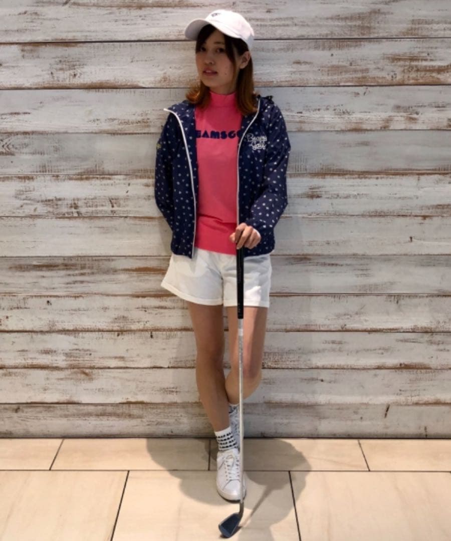 BEAMS GOLF セットアップ　長袖　ショートパンツ　総柄　上下セット