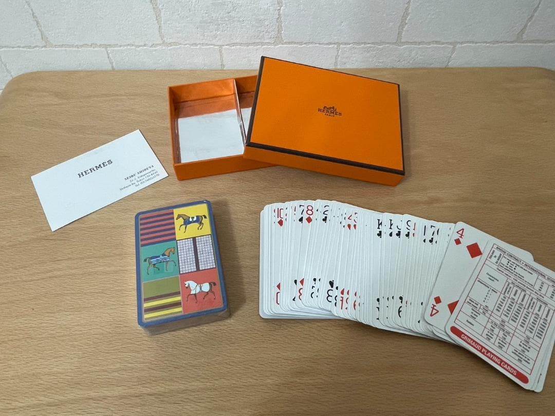 【新品・未使用】HERMES 馬デザイン トランプセット