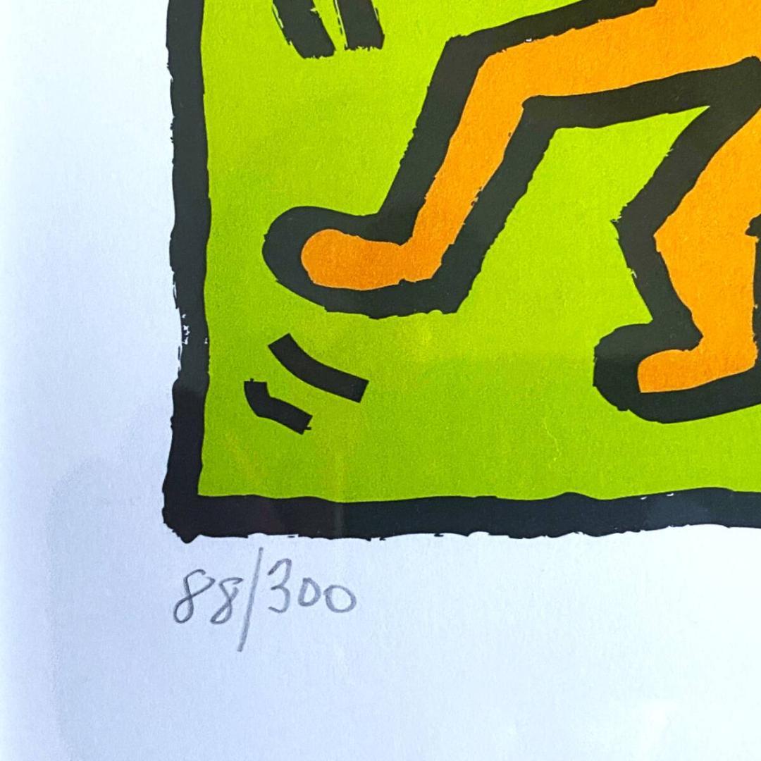 【美品】キース・ヘリング☆Pop Shop Quad☆リトグラフ☆額付き