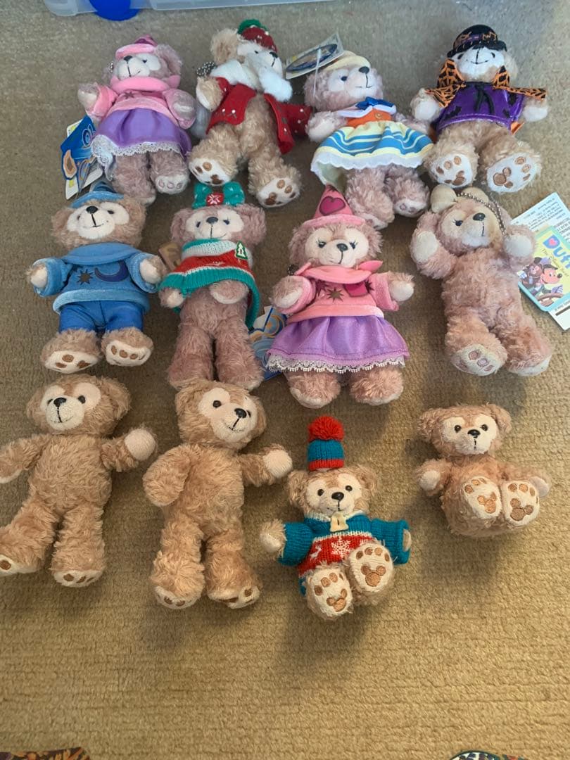 東京ディズニーシー限定のダッフィーシェリーメイ　ぬいぐるみ　12体