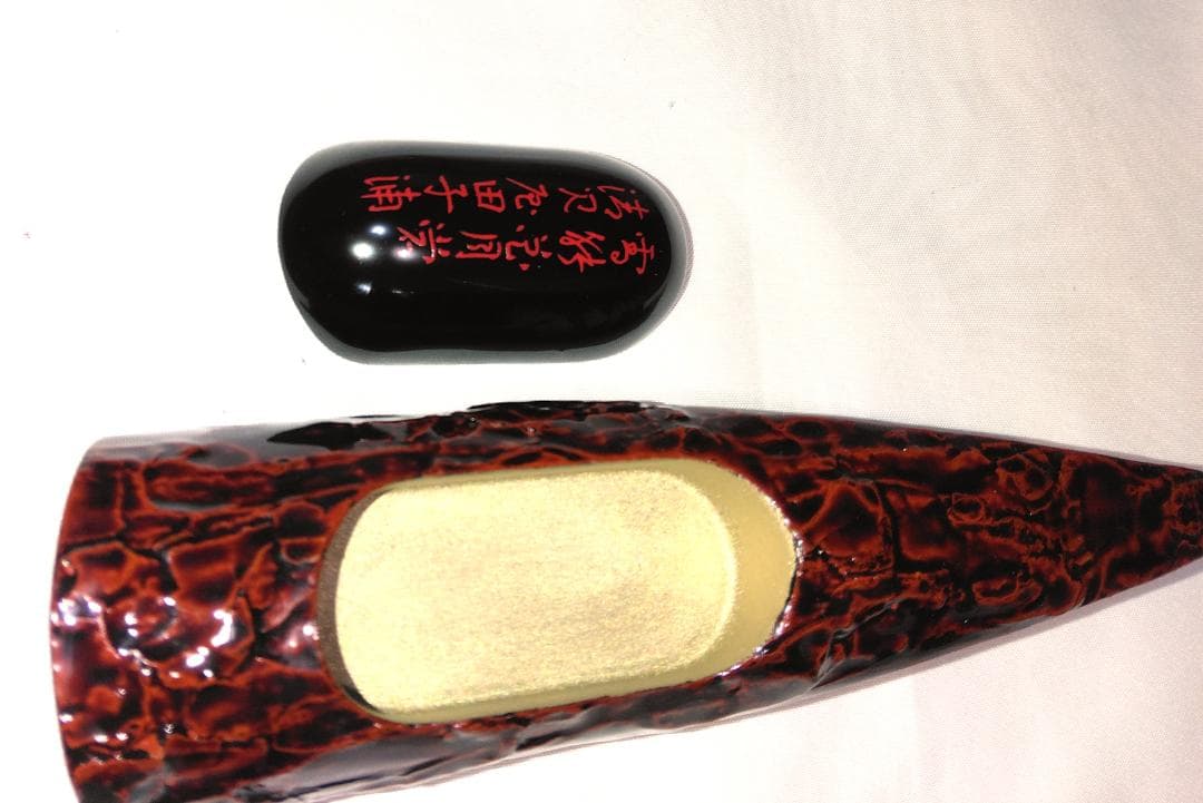 茶道具　玄々斎好　溜塗千鳥蒔絵舟香合　蜑小舟香合　美品　安値特売　値下ご容赦！！