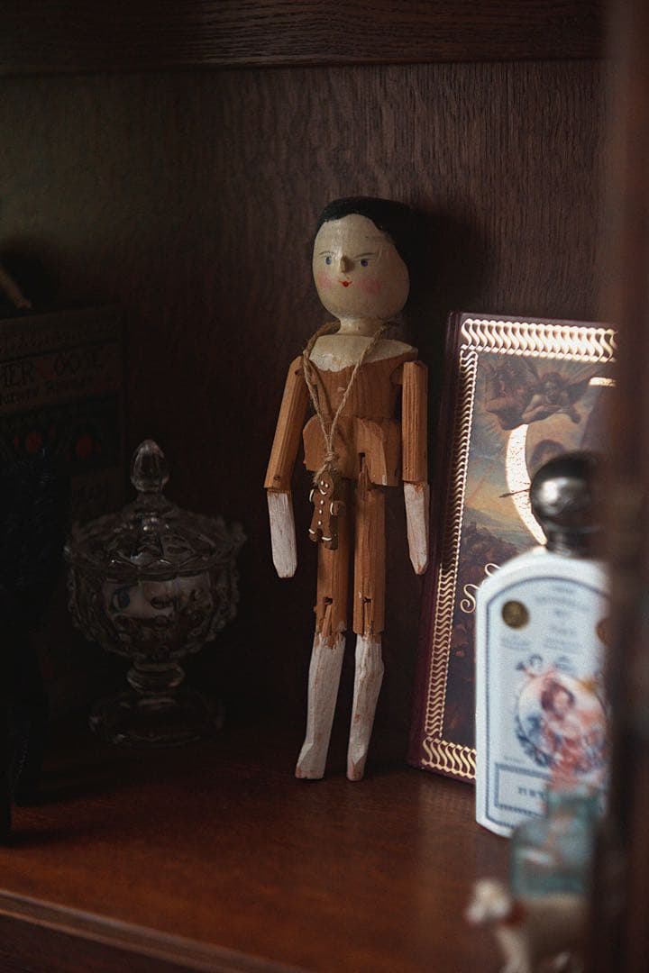 アンティーク ペグドール ウッデンドール