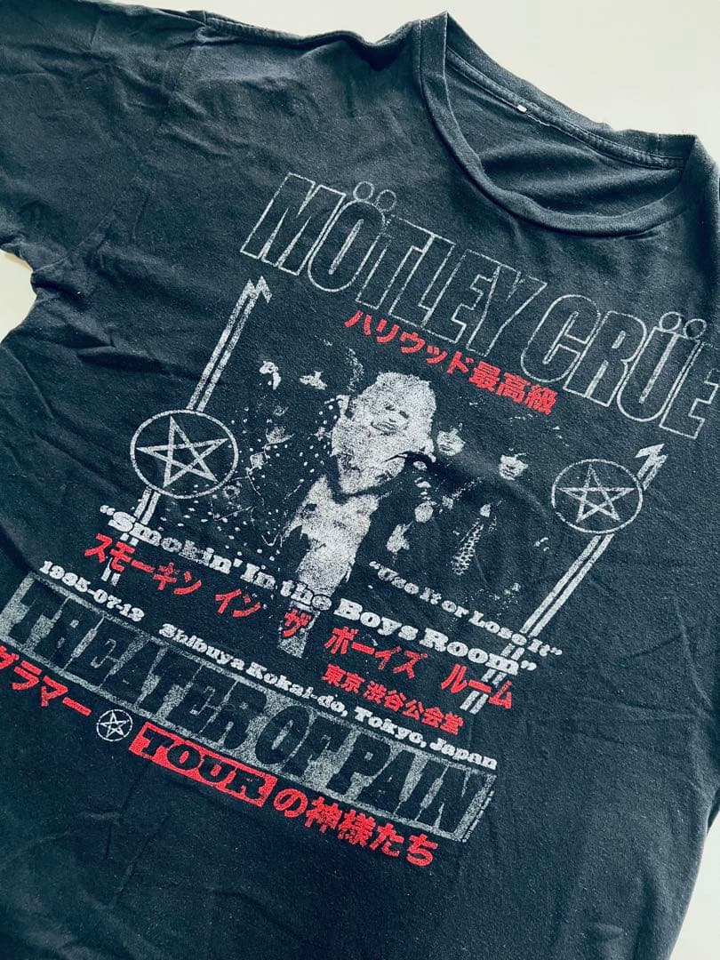 激レア　シングルステッチ　MOTLEY CRUE ツアーTシャツ　モトリークルー