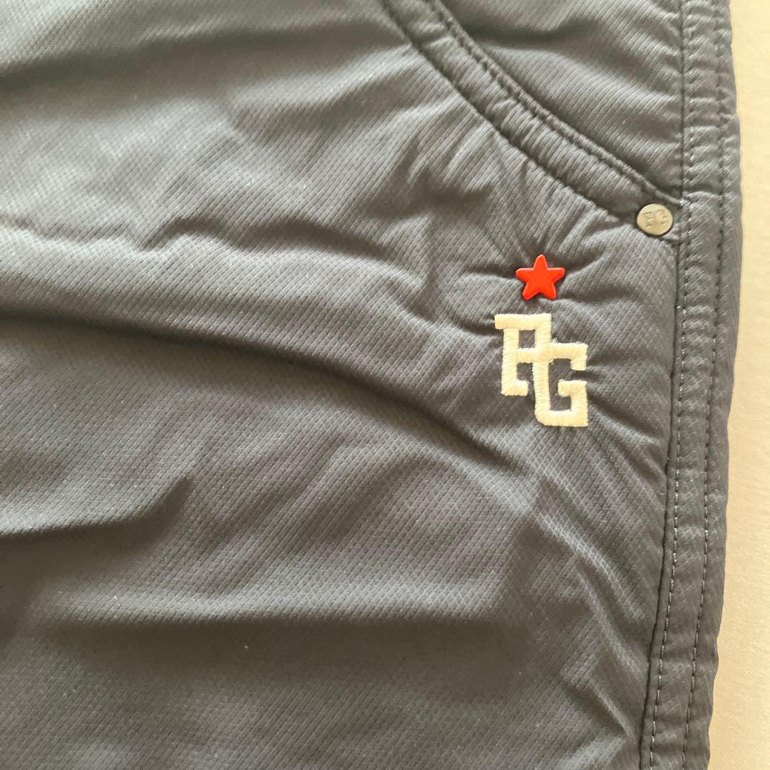 極美品★PEARLY GATESパーリーゲイツダウン中綿パンツ4(M)ネイビー