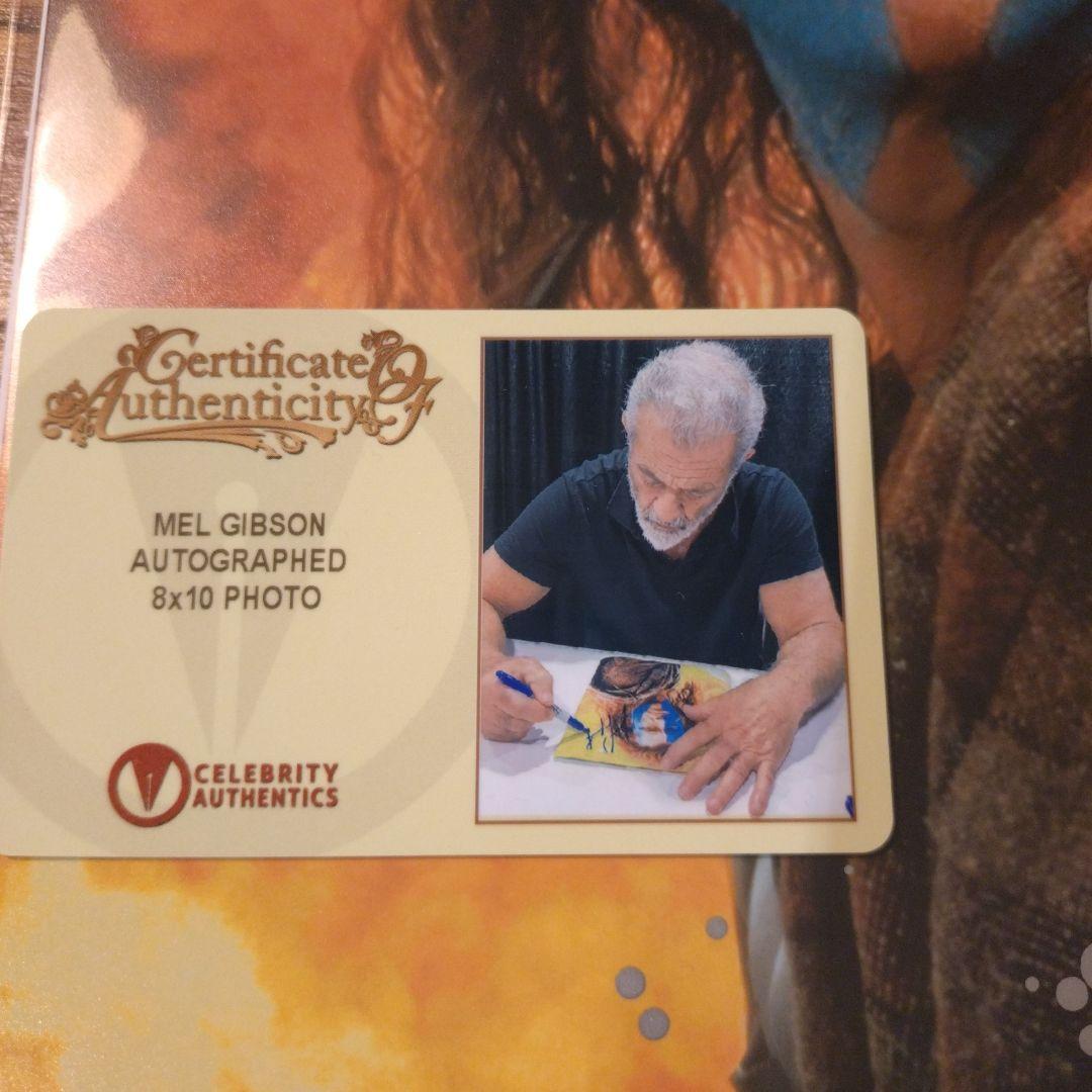 メル・ギブソン　直筆サイン　オートグラフ　8×10インチ 東京コミコン