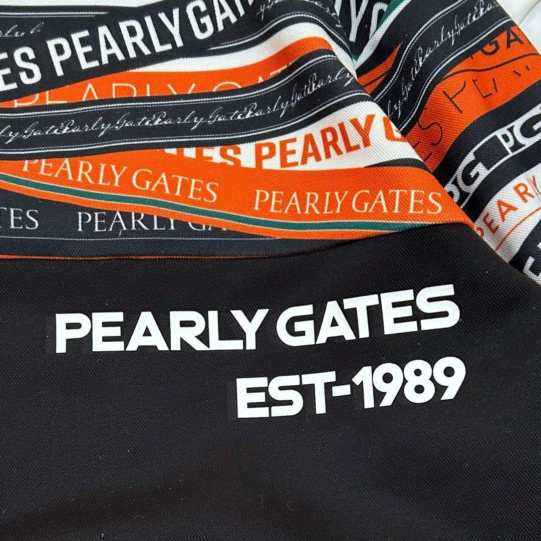 美品 PEARLY GATES カノコダンボールクルーネックトップス　サイズM