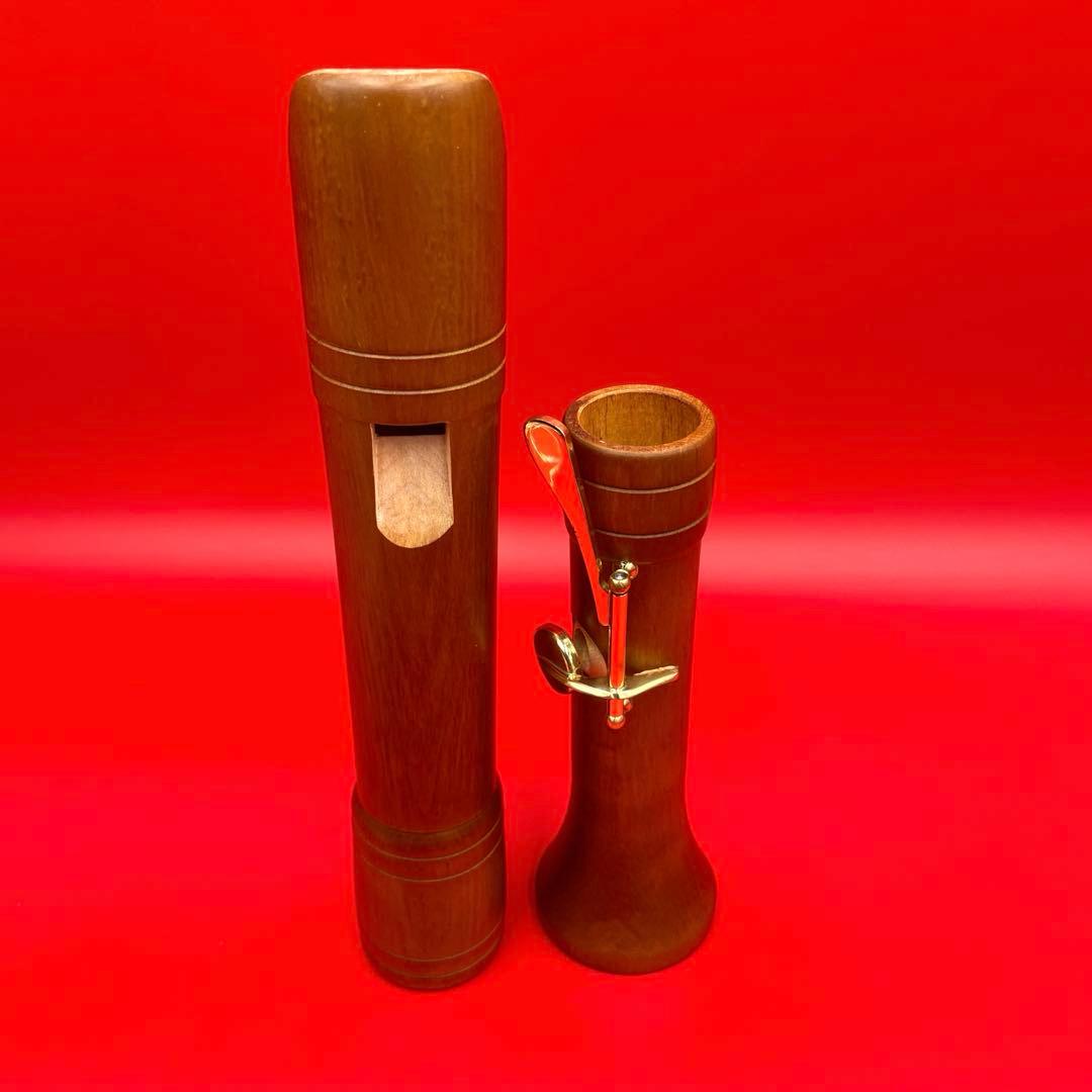 ゼンオンZEN-ON 2000B 木製 テナーリコーダー 3パーツ ケース付き