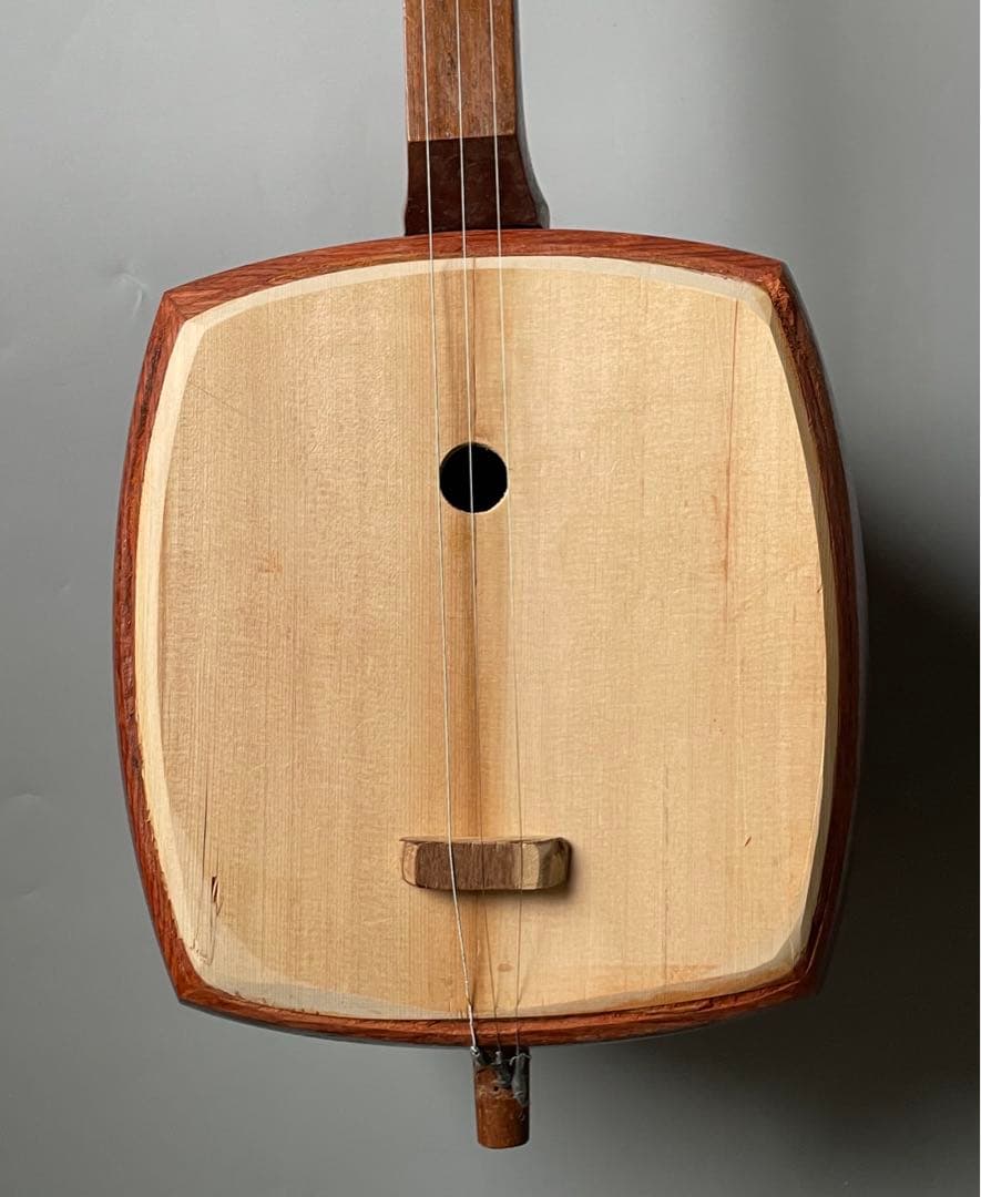 レア楽器　シャズセン　ダブルボディ　細棹