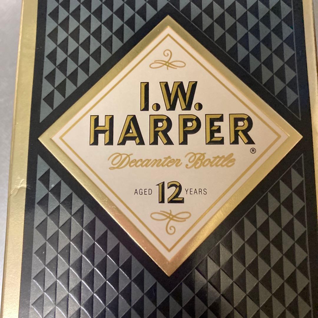 I.W. HARPER 12年バーボンウイスキー 750ml 旧ラベル　箱付き