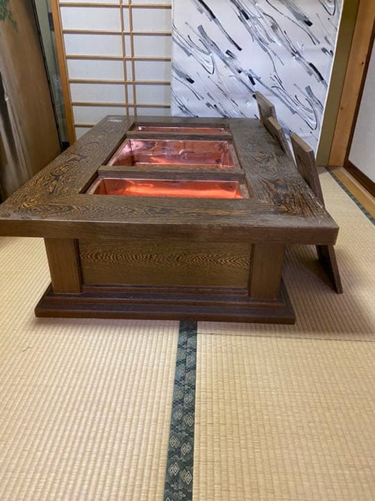 炉端付き座卓