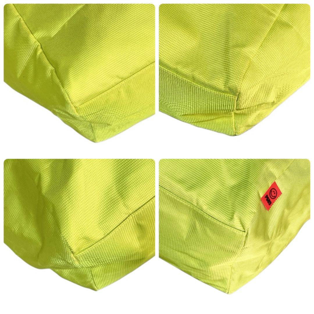 パーリーゲイツ 良品 肩掛け可 大容量 多収納 ロッカーバッグ ネオングリーン