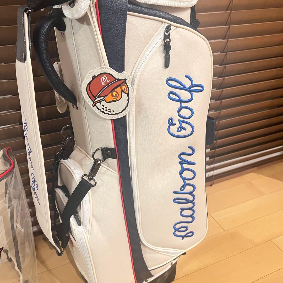 【即発送】完売MALBON マルボンゴルフ キャディバッグ ゴルフバッグ 白