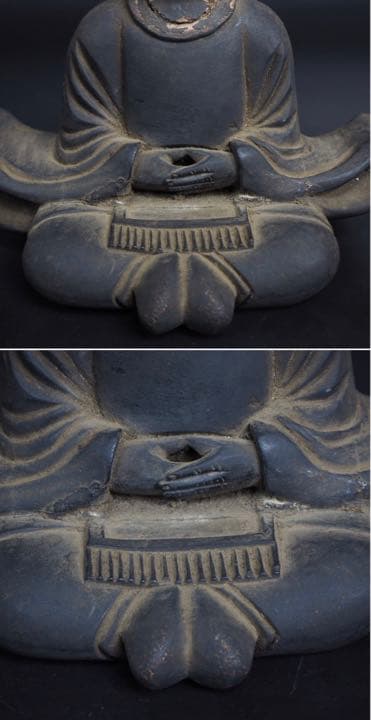 送料無料　戦国時代～安山桃山時代木造菅原道真像