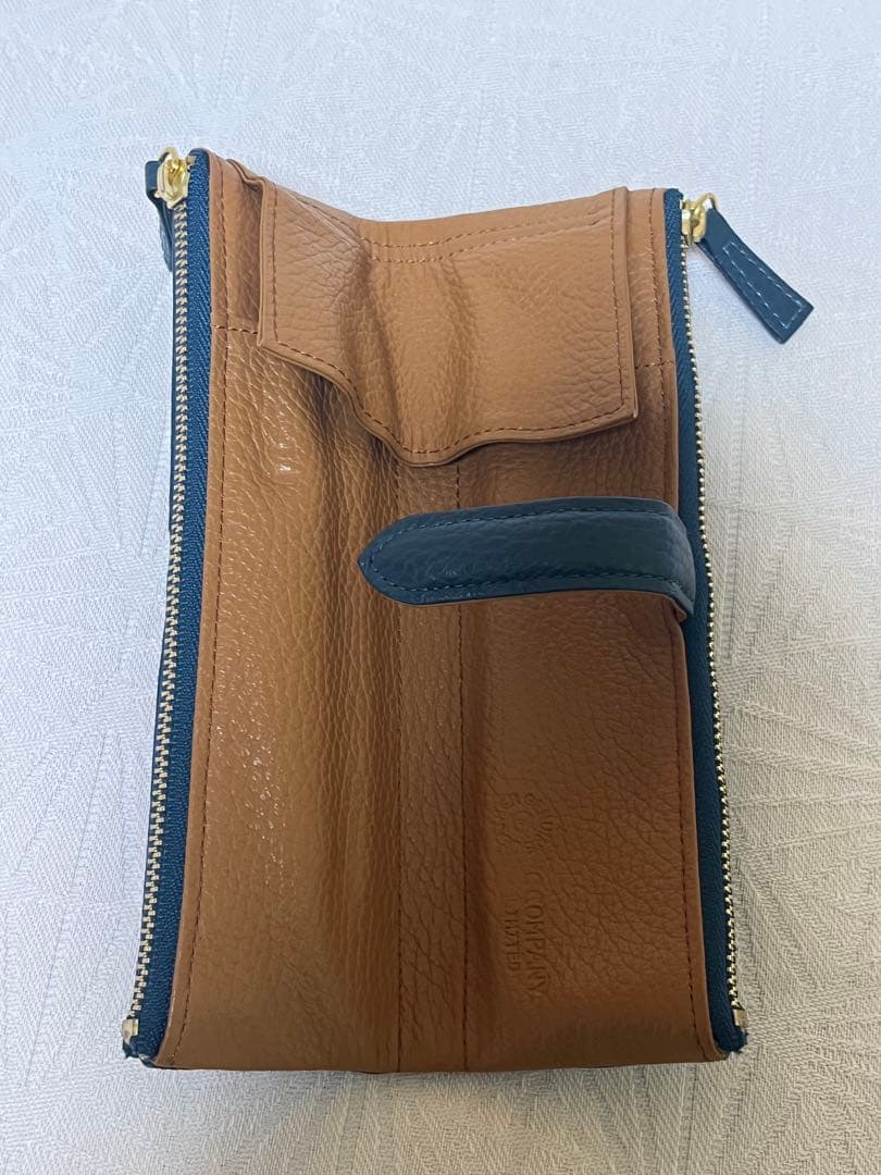 C COMPANY LIMITED ターコイズブルーレザー筆箱