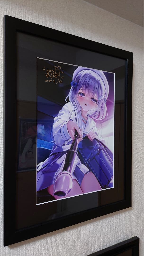 ゆんみ先生　メロンブックスWGC 直筆サイン入りA3複製原画「舐めてもいいよ…」