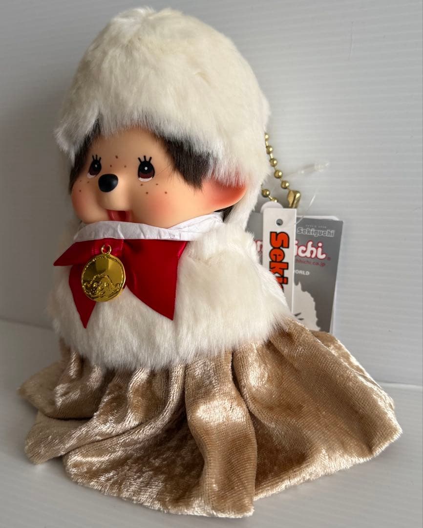 モンチッチFurMonchhichi CharmMascotBeige 未使用品