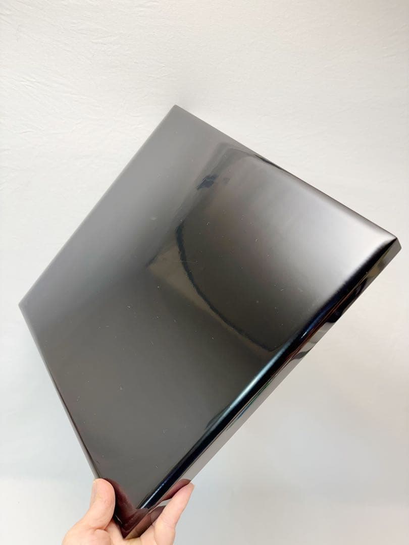 ほぼ未使用 懐石道具 輪島塗り 木製黒真塗 会席膳 四方膳 5客揃 銘々盆