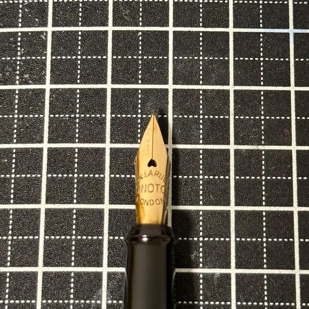 デラルー 万年筆 オノト エボナイト プランジャー式