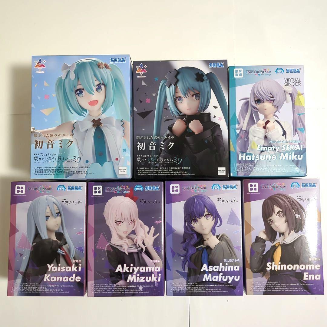 プロセカ 初音ミク 暁山瑞希 宵崎奏 朝比奈まふゆ 東雲絵名 フィギュア