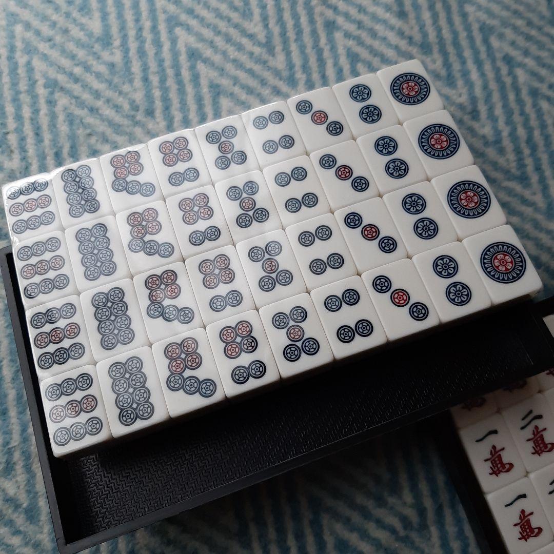 麻雀牌 点棒等 ケース付きセット