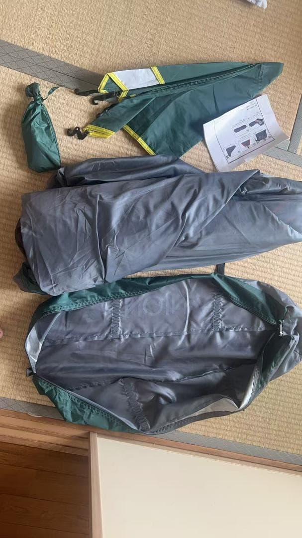 ※値段交渉可 ANION テント収納バッグ グレー/グリーン