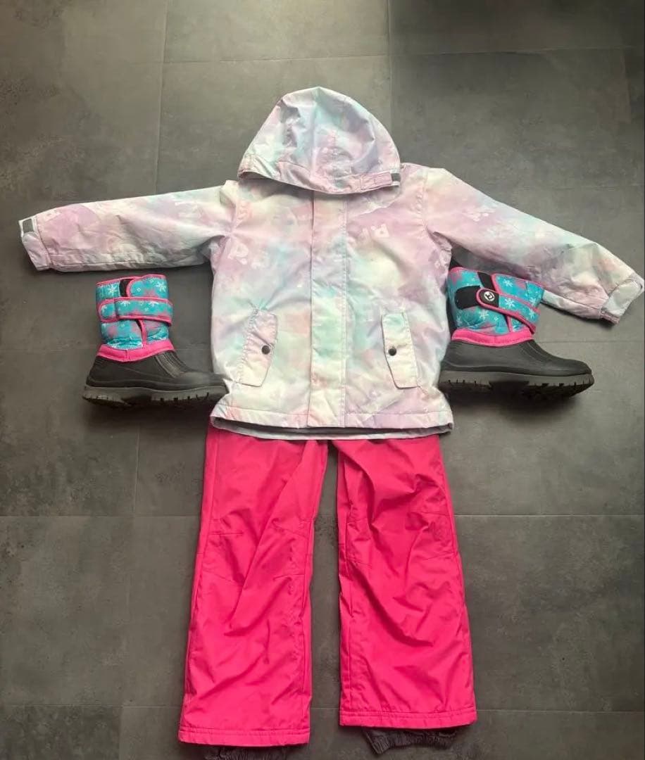 スキー　 スノーボードウェア サイズ120　ジュニア　シューズセット21-22