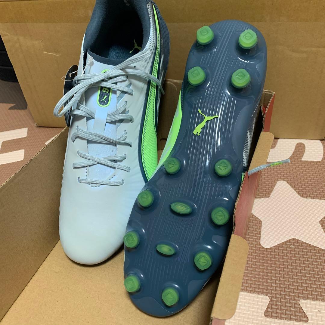 PUMA サッカーシューズ グレー/ライム