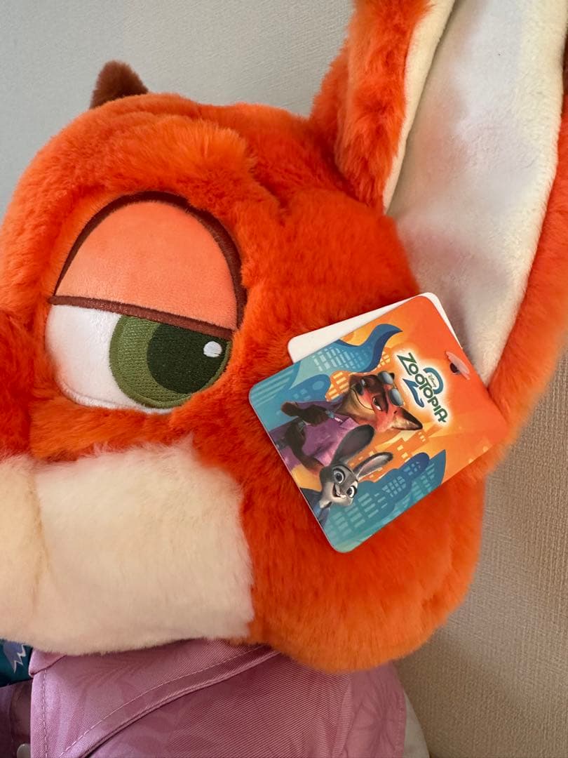 ズートピア コストコ 50cm ブランケット付きぬいぐるみ ジュディ ニック