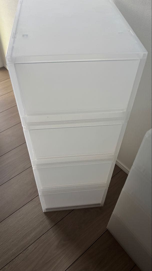 無印　ポイプロピレンケース　引き出し式　浅型　深型　８点セット