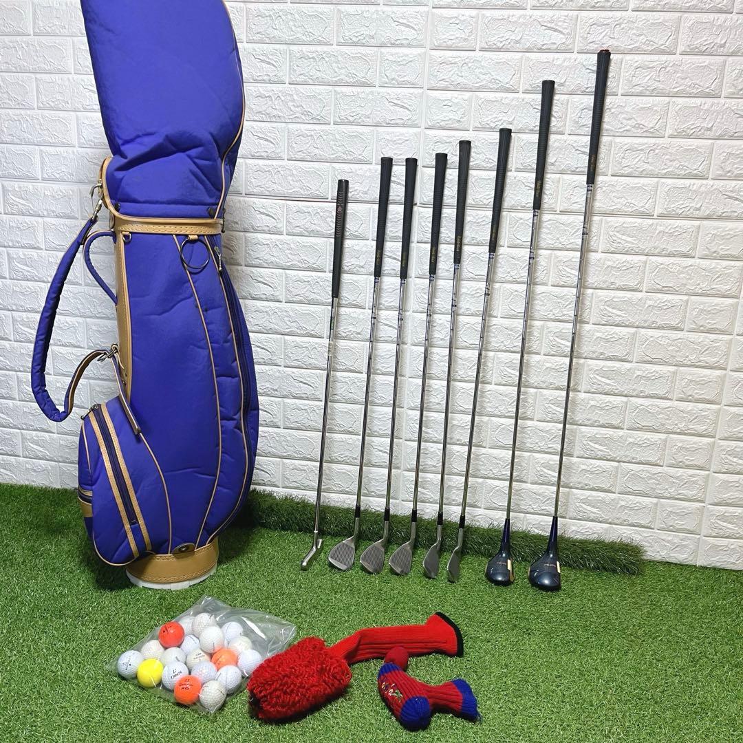 ゴルフを始める方にオススメ お買得セット レディースゴルフクラブ8本セット