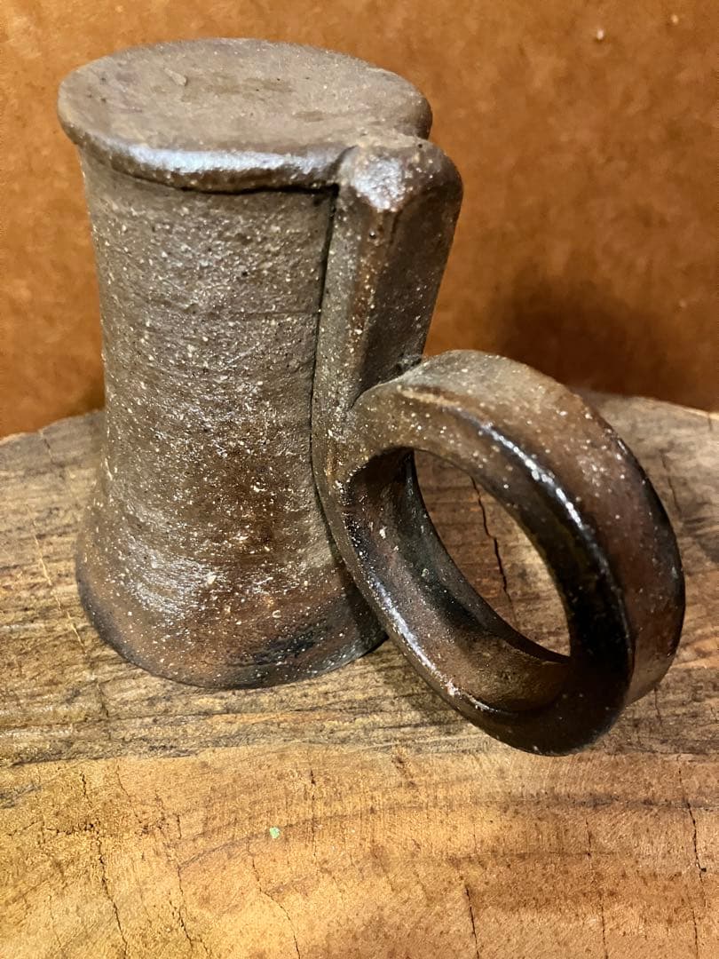 越前　穴窯　焼き締め　フリーカップ