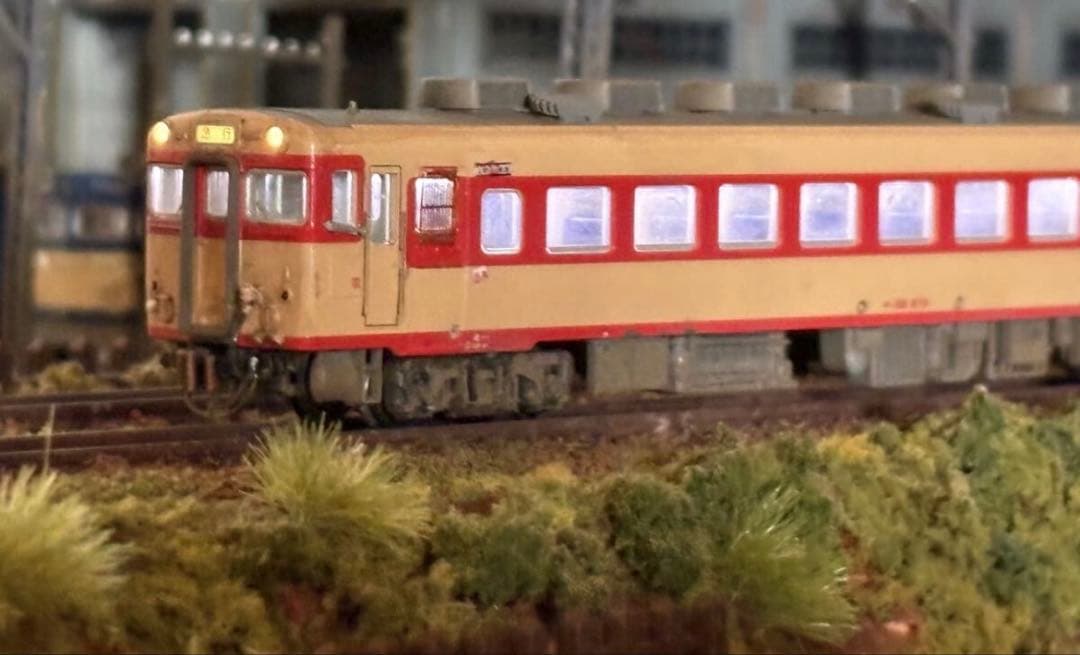 国鉄キハ58 急行「紀州」室内灯入りウエザリング加工品