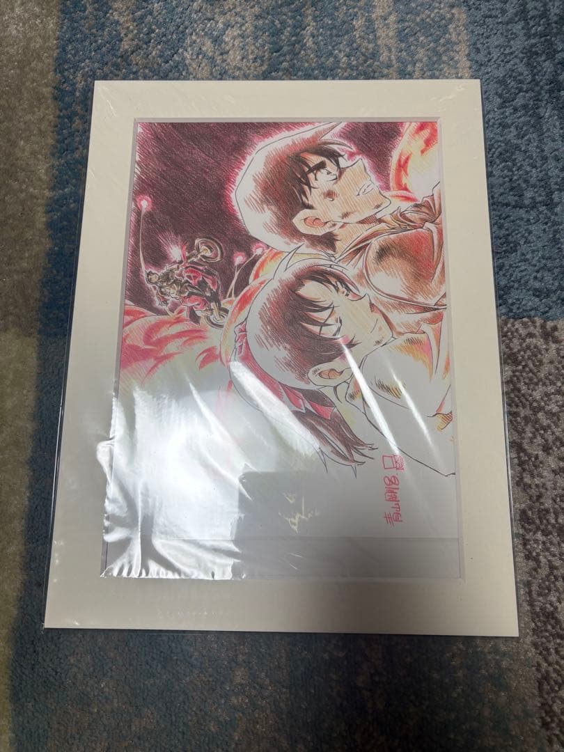 から紅の恋歌 平次・和葉 複製原画 名探偵コナン