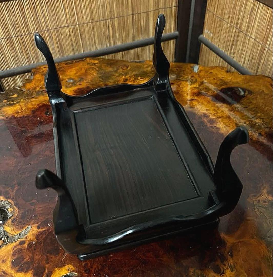 古黒檀 花台 香台 盆栽台 中高台